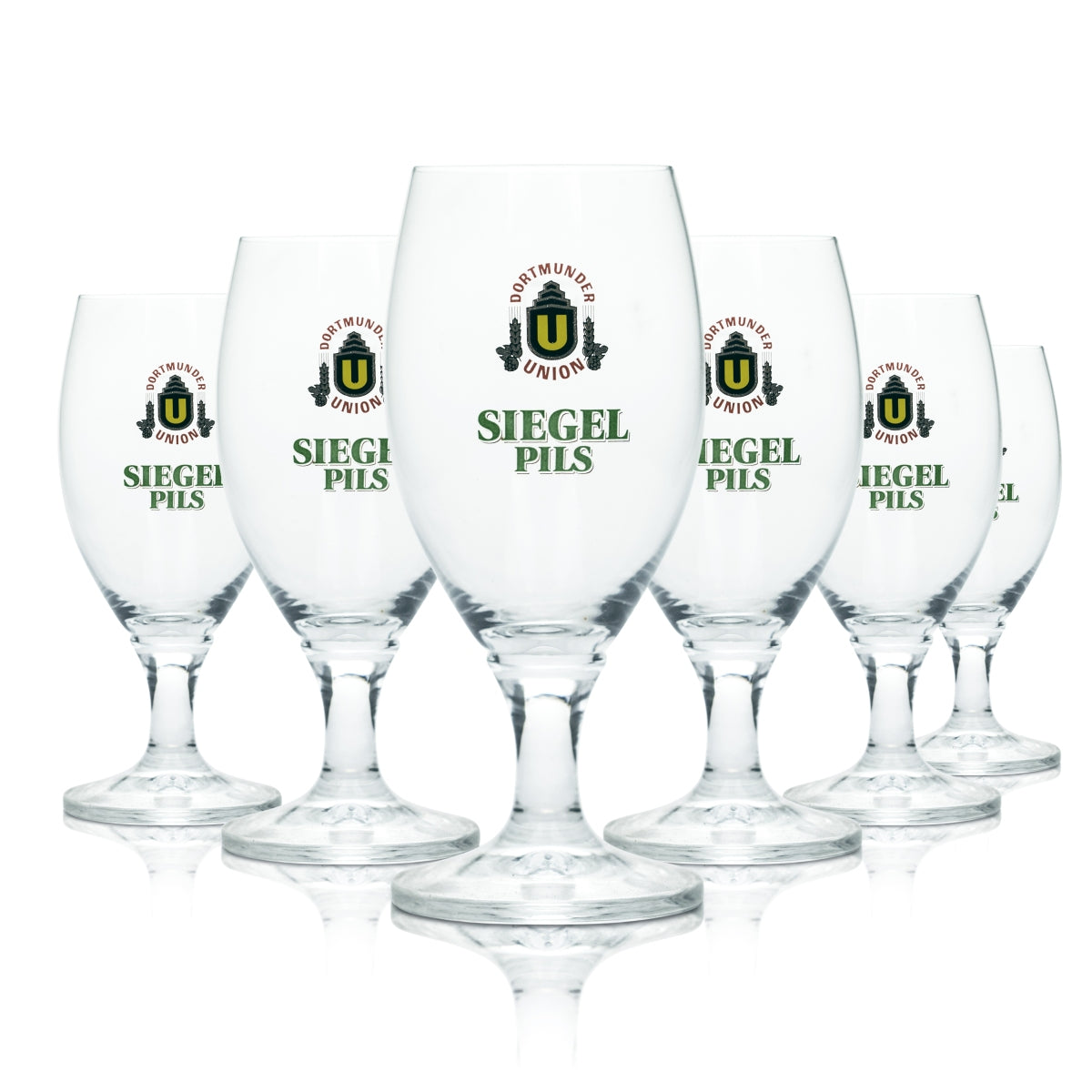 6x Dortmunder Union Szklanka do piwa 0,3l Tulip Seal Pils Browar Gastro Oak
