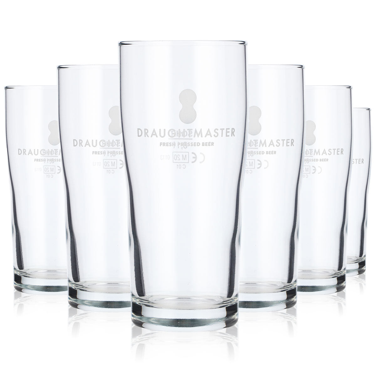 6x Draughtmaster Kieliszek do piwa Kieliszki do piwa Willibecher 0,1 l