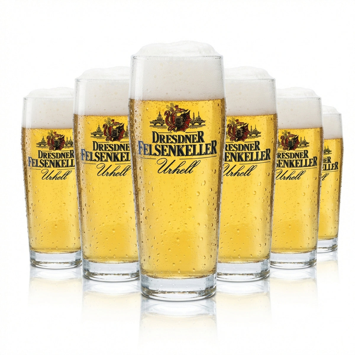 6x Kieliszek do piwa Dresdner Felsenkeller 0,3 l Kieliszki Kalibrowane Gastronomia Browar