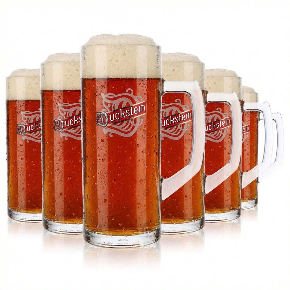 6x Szklanka do piwa Duckstein 0,5 l Kufel do piwa Szklanka do piwa Borgonovo Reno
