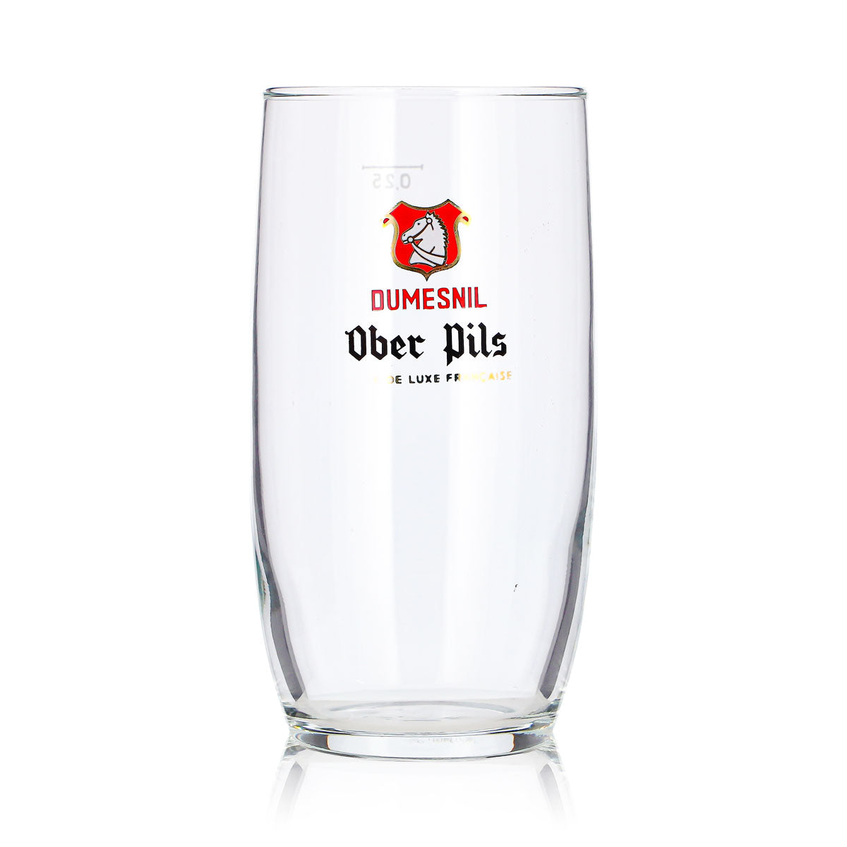 6 szklanek do piwa Dumesnil o pojemności 0,25 l, model „Ober Pils”, z czerwonym logo – Widok 3