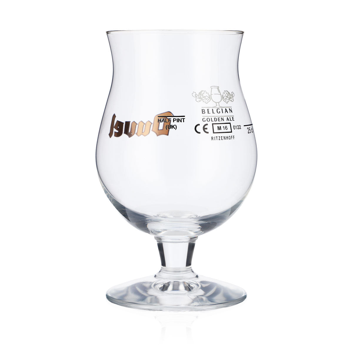 6x szklanki do piwa Duvel Szklanki do piwa, bańczaste 0,25 l Złote logo – Widok 4