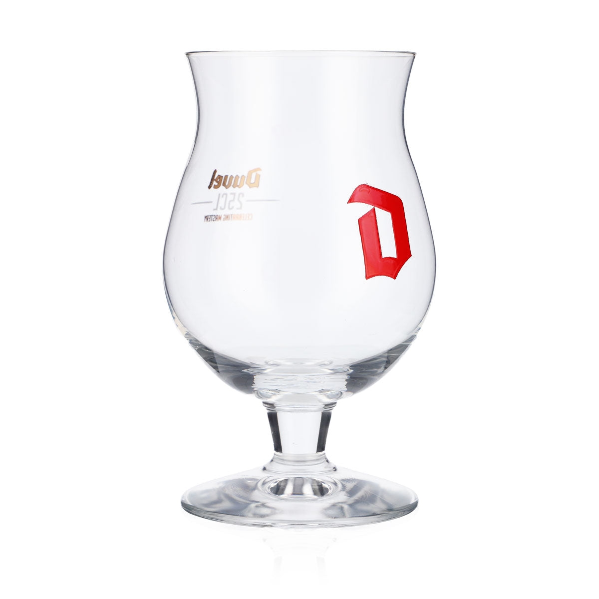 6x szklanki do piwa Duvel Szklanki do piwa, bańkowate 0,25 l Czerwone logo – Widok 3