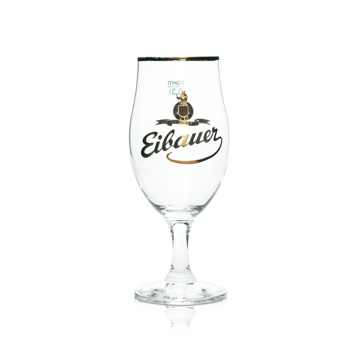 6x Eibauer szklanka do piwa goblet 0.3l złota obręcz Rastal tulipan szklanki pilsner bar stemware – Widok 2