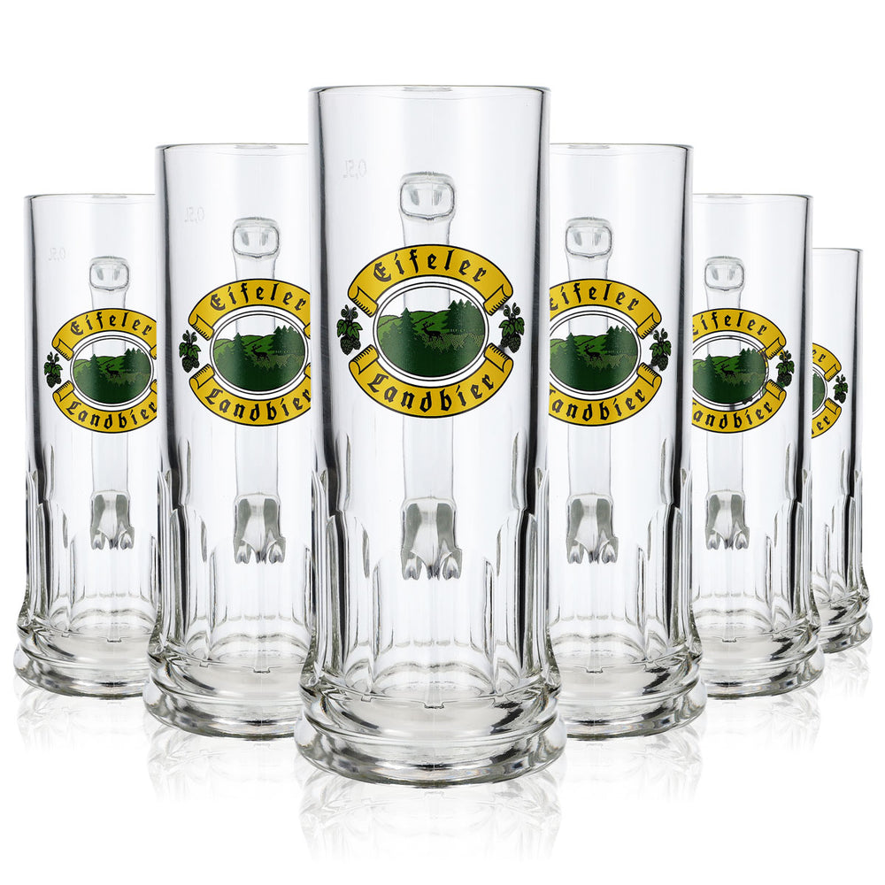 6x kufle piwa Eifeler Landbier, kufle piwne, kufle piwne szklane 0,5 l