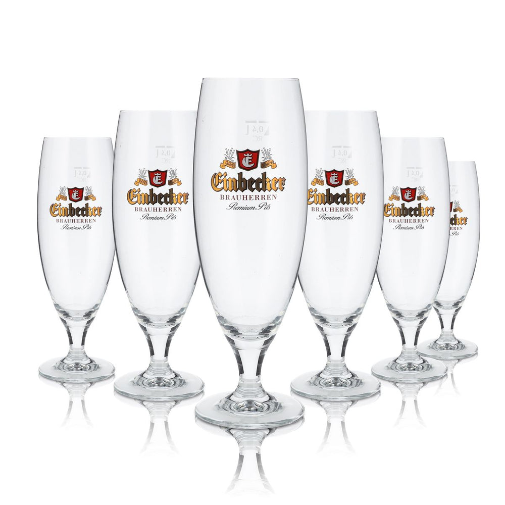 6 sztuk szklanek do piwa Einbecker 0,4 l Szklanki do piwa Rastal Prestige