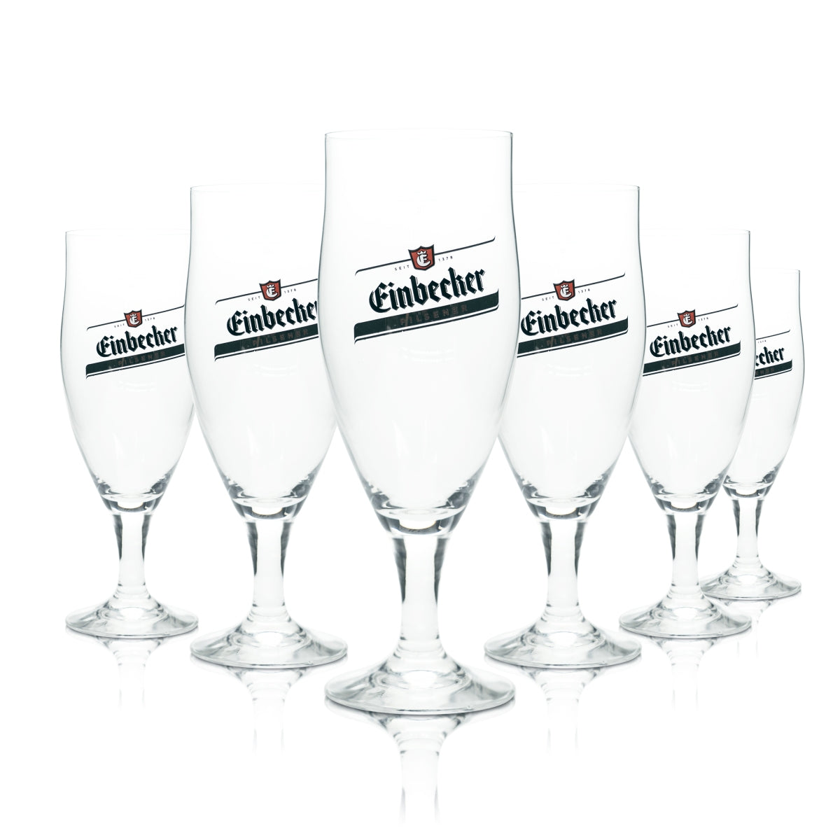 6x szklanka do piwa Einbecker 0,4 l, kielich tulipanowy, szklanki Ikaria, gastronomia, browar, bar