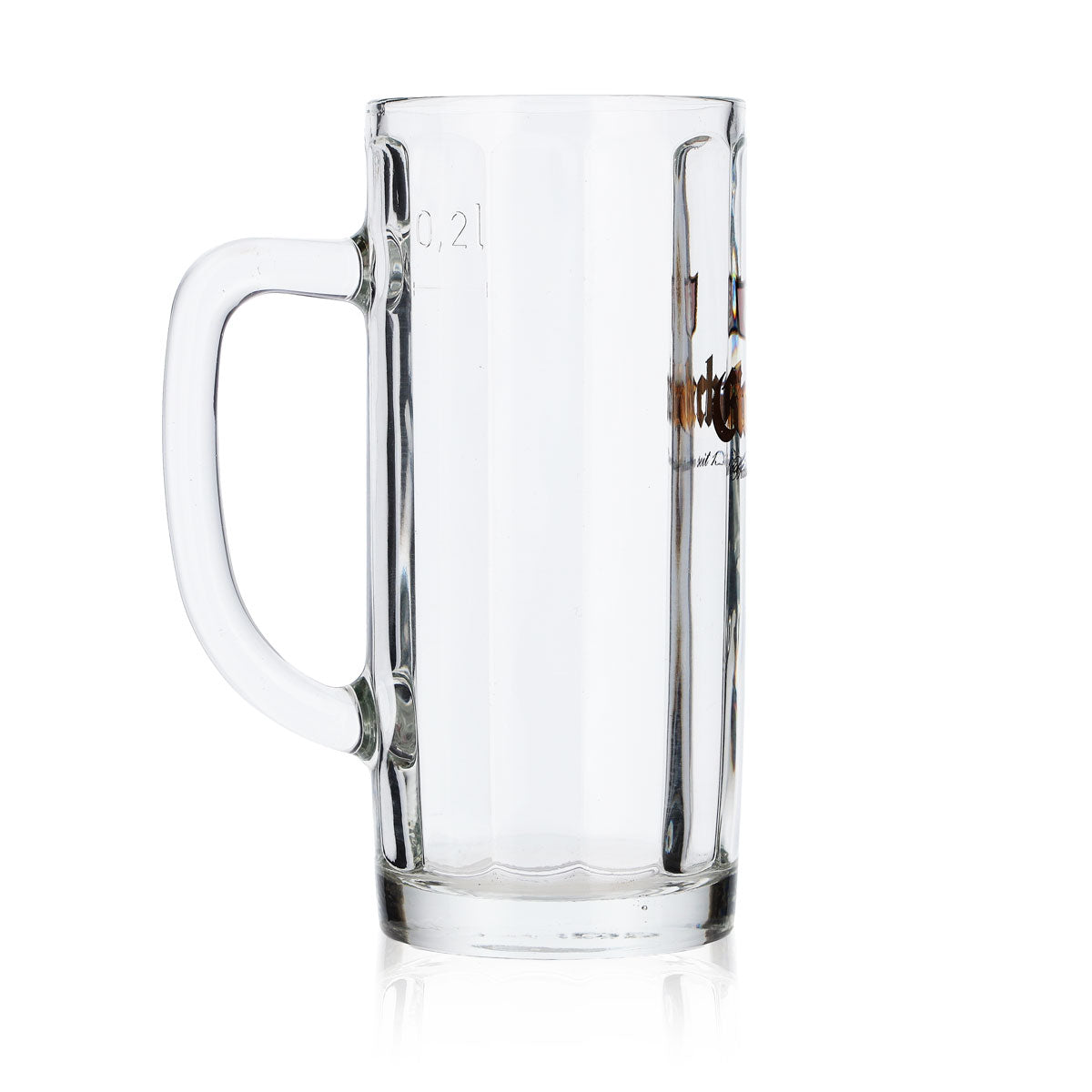 6x szklanka do piwa Einbecker 0,2 l, złoty napis, relief Sahm Moldau, szklanki do piwa – Widok 4