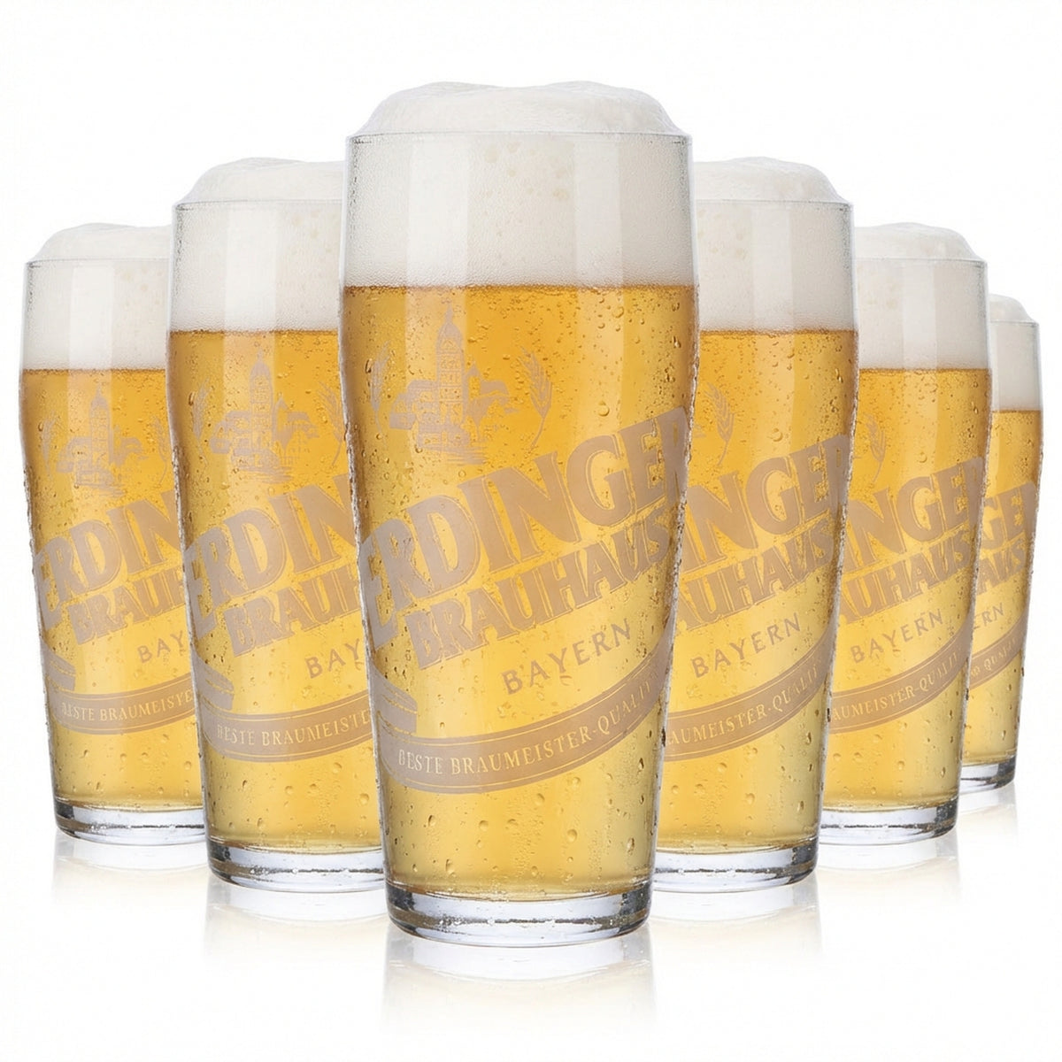 6x szklanka Erdinger 0,5 l piwo browarniane Willibecher kubek szklanki szklanka do piwa Weissbräu