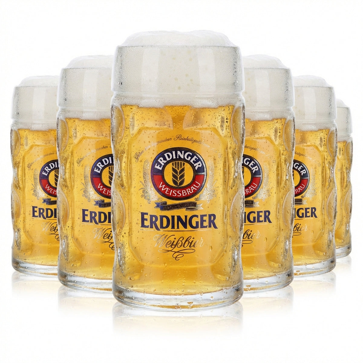6x szklanki do piwa Erdinger Weissbier Kufel 0,5 l Kufel do piwa Szklanka do piwa