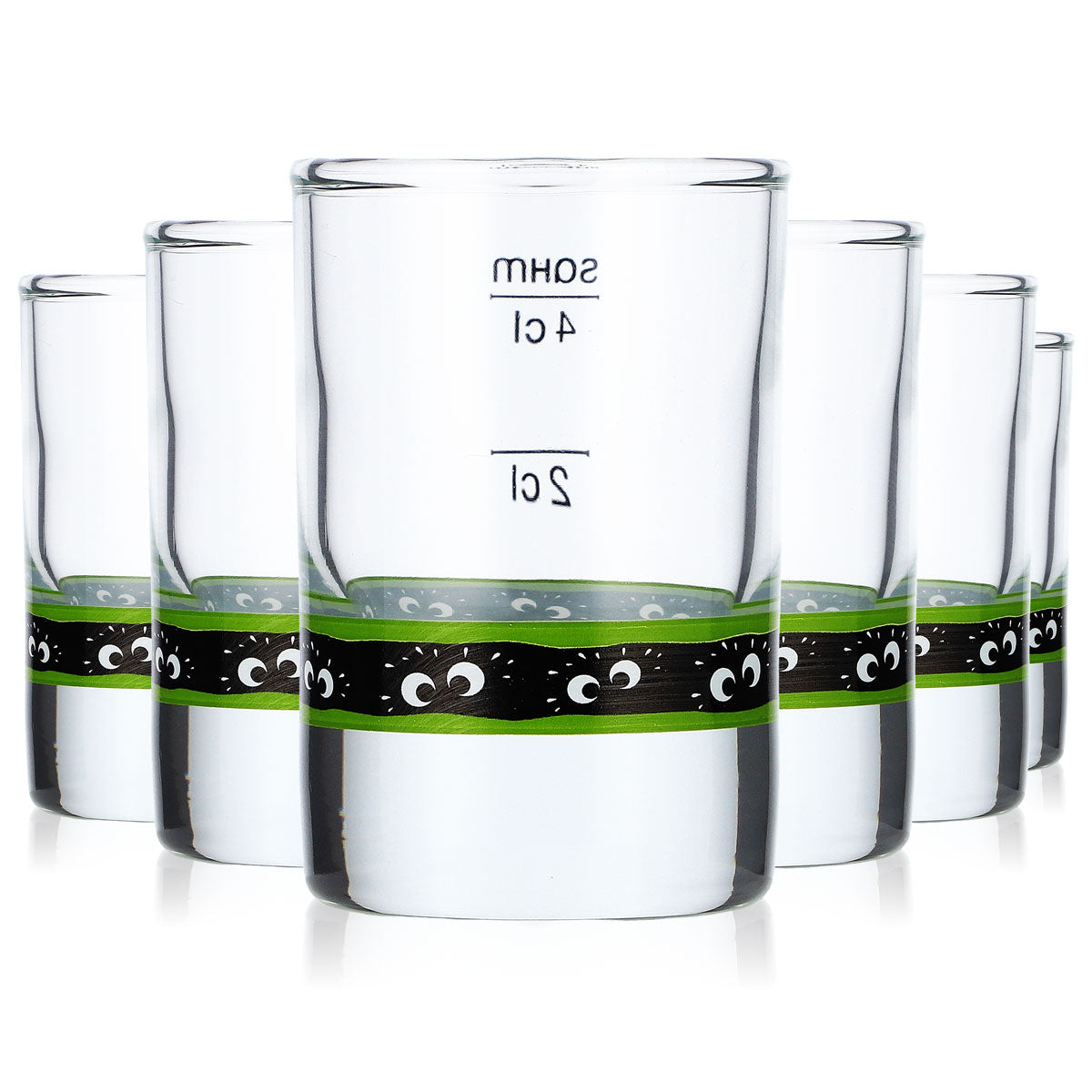 6 szt. kieliszków do likieru Feigling o pojemności 2 cl/4 cl, z logo na spodzie (zestaw 6 sztuk)