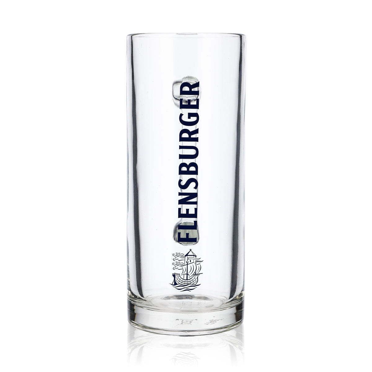 6x szklanka do piwa Flensburger 0,5 l Szklanki do piwa Krug Seidel Humpen niebieski napis – Widok 2