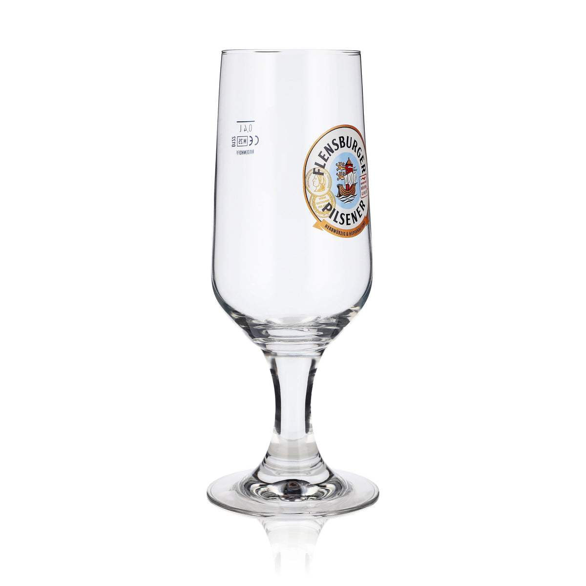 6x szklanki do piwa Flensburger Pokalglas 0,4 l, złota obwódka, Ritzenhoff – Widok 3