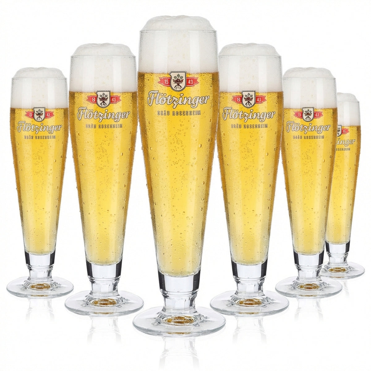 6x szklanka do piwa Flötzinger 0,3 l Szklanki do piwa Ritzenhoff