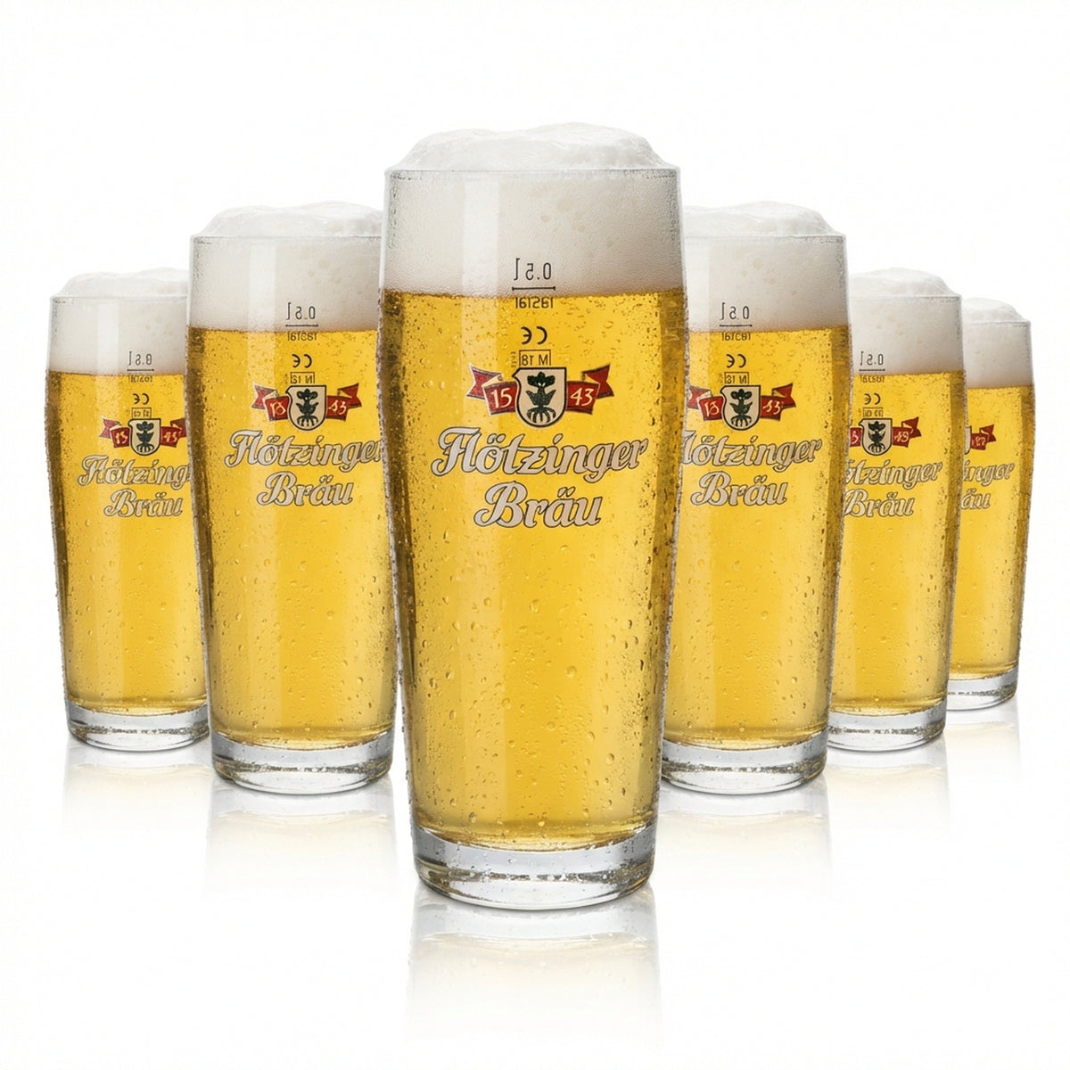 6x Szklanka do piwa Flötzinger 0,5l Willi Rastal