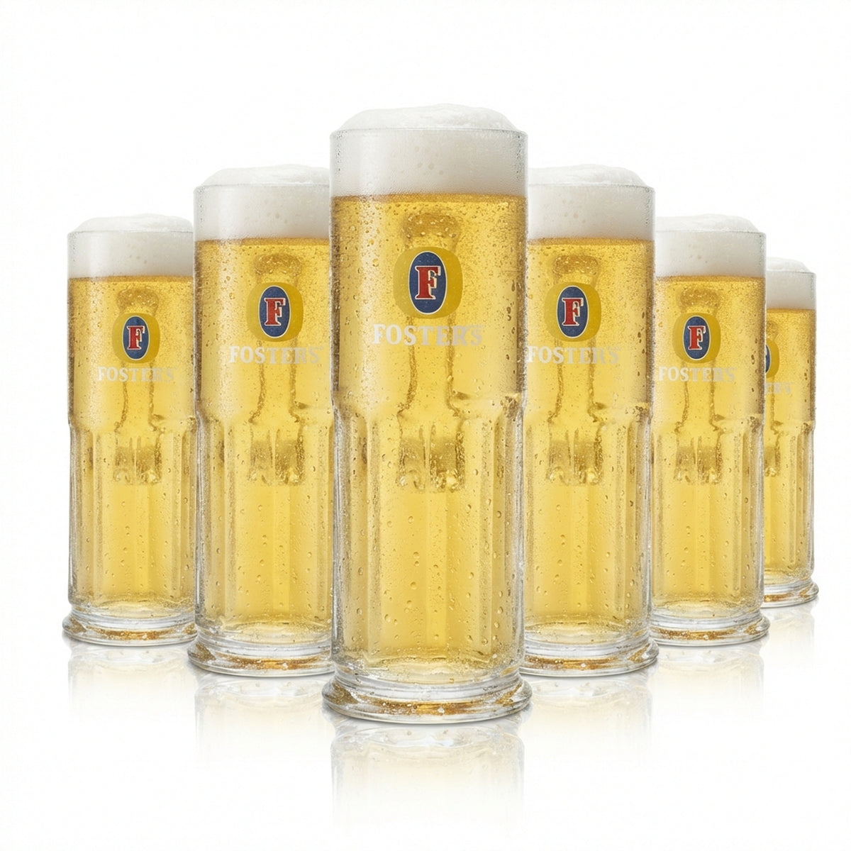 6x szklanka do piwa Fosters 0,5l kufel Maximilian Seidel Sahm uchwyt szklanki kufle Piwo