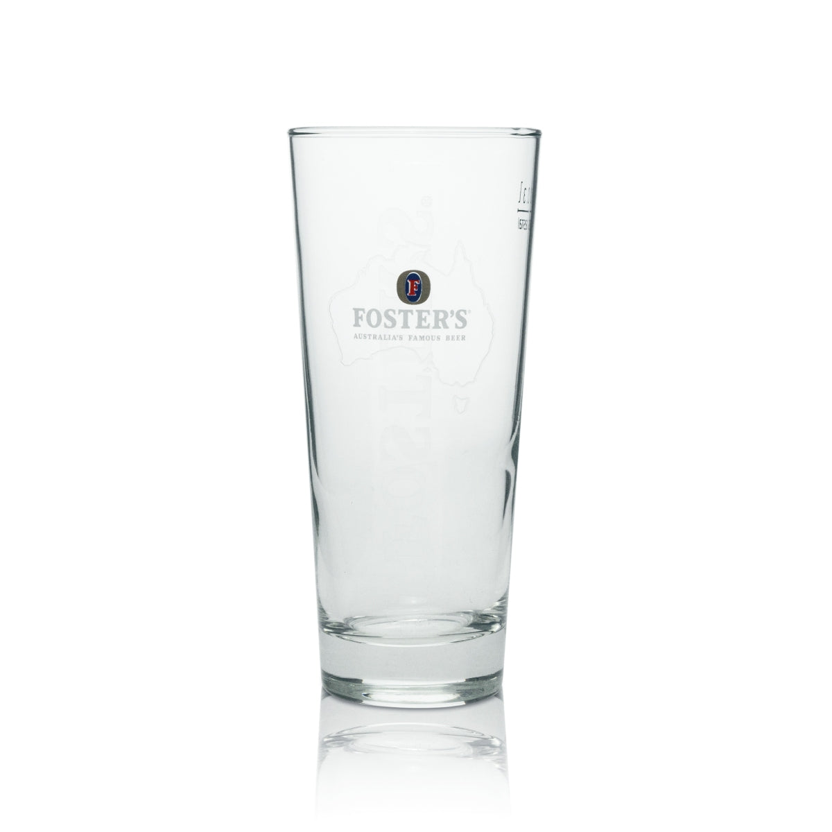 6x Fosters Beer Glass Longdrink "Map" 300ml rastal – Widok 2