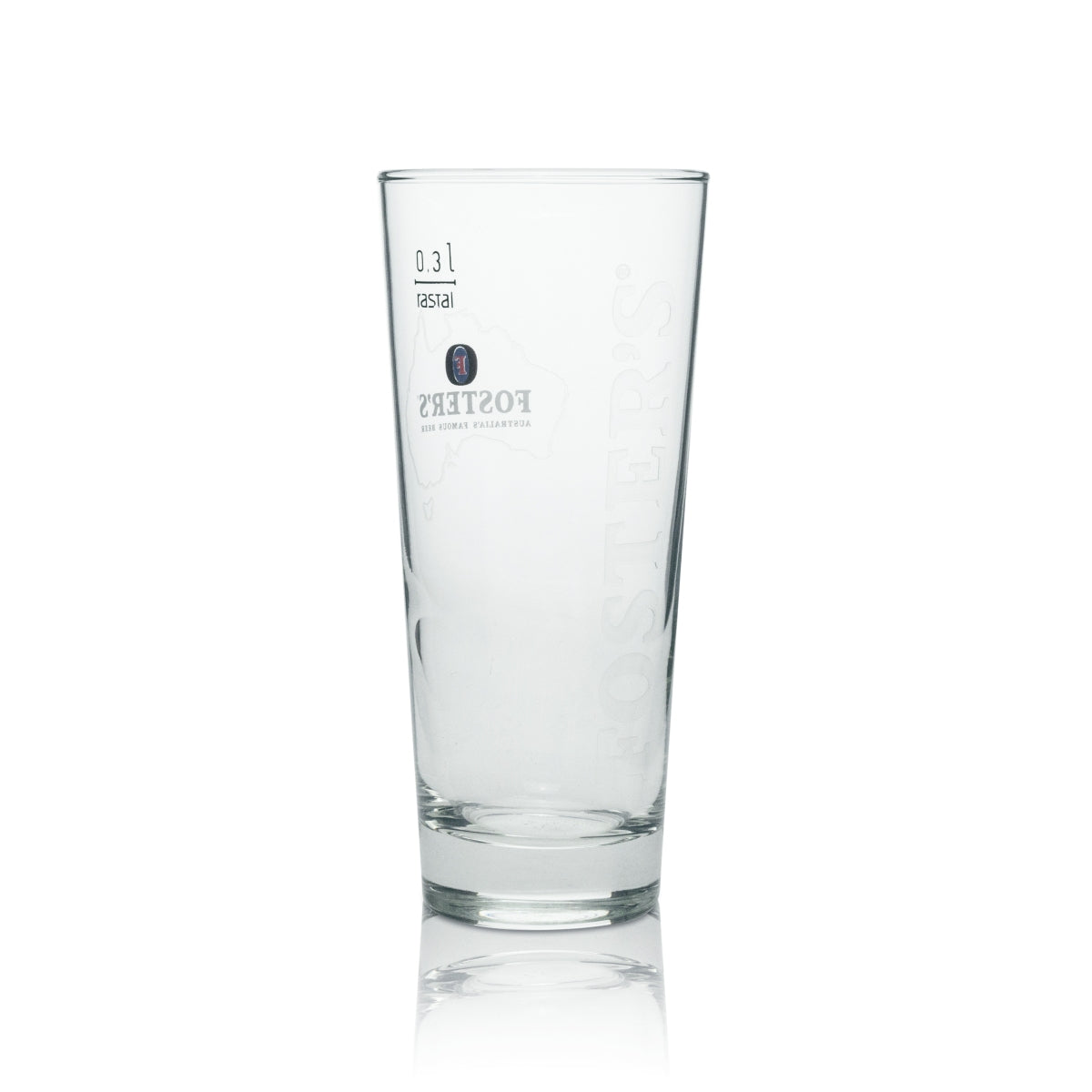 6x Fosters Beer Glass Longdrink "Map" 300ml rastal – Widok 3