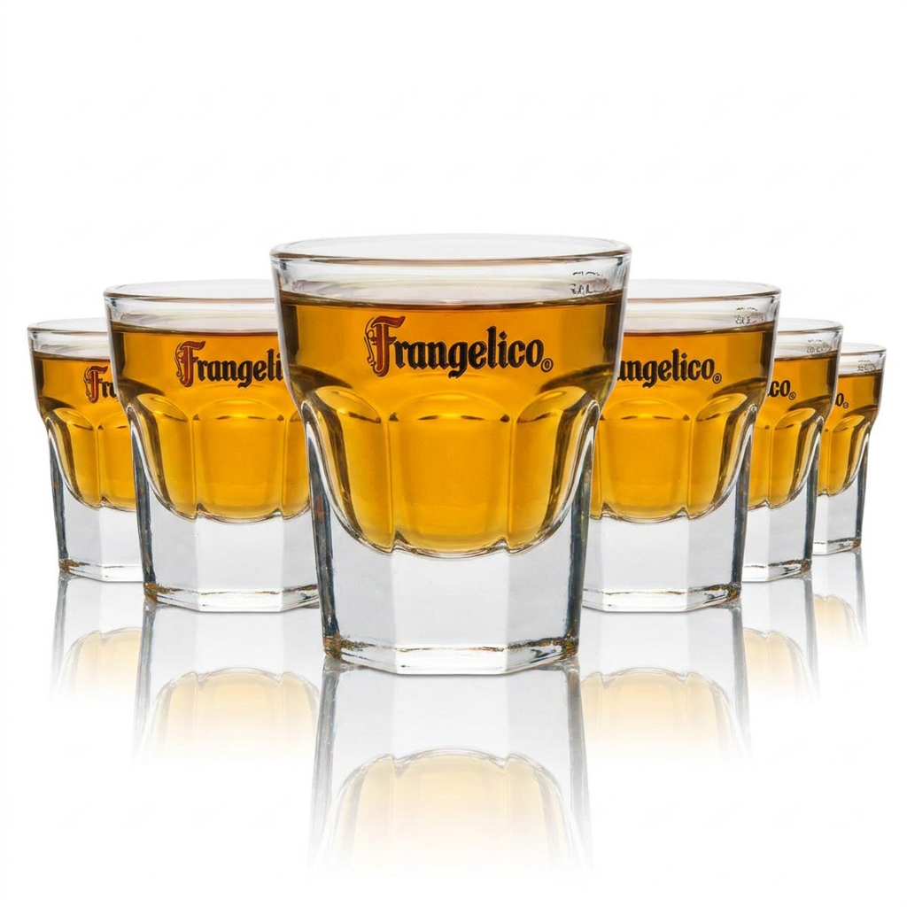 6x kieliszek do likieru Frangelico Kieliszek do shotów 2 cl Likier orzechowy Kieliszki do koktajli Sour