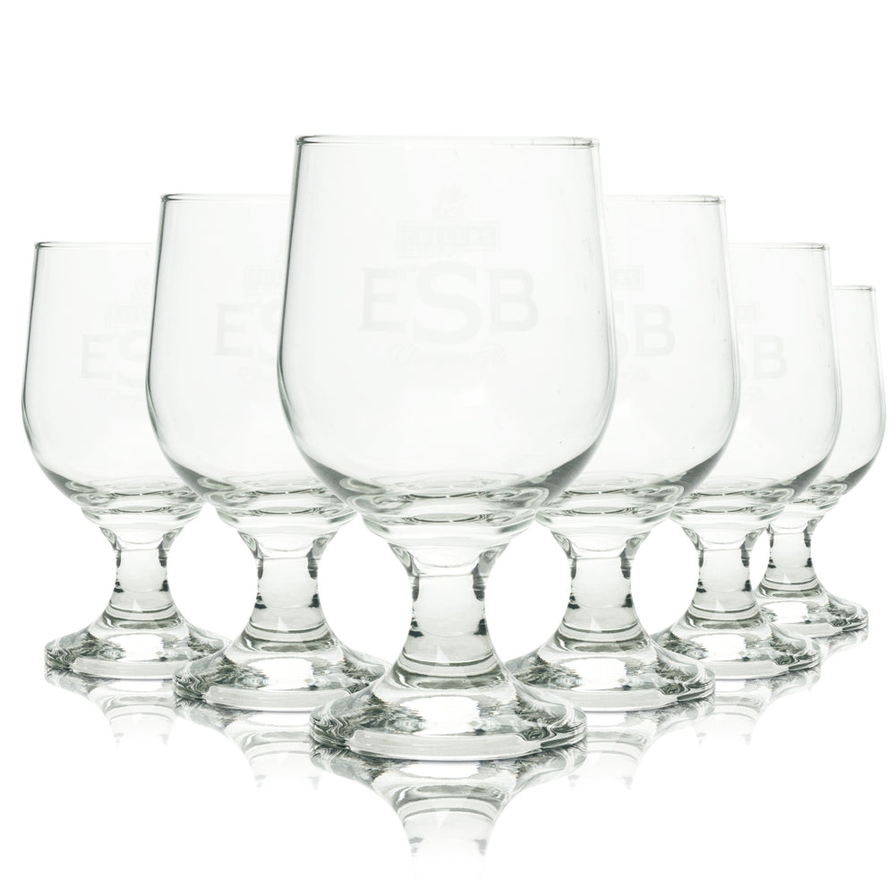 6x Fuller's London Beer Glass 0,5l ESB Champion Ale Glasses Special Beer Pint Goblet