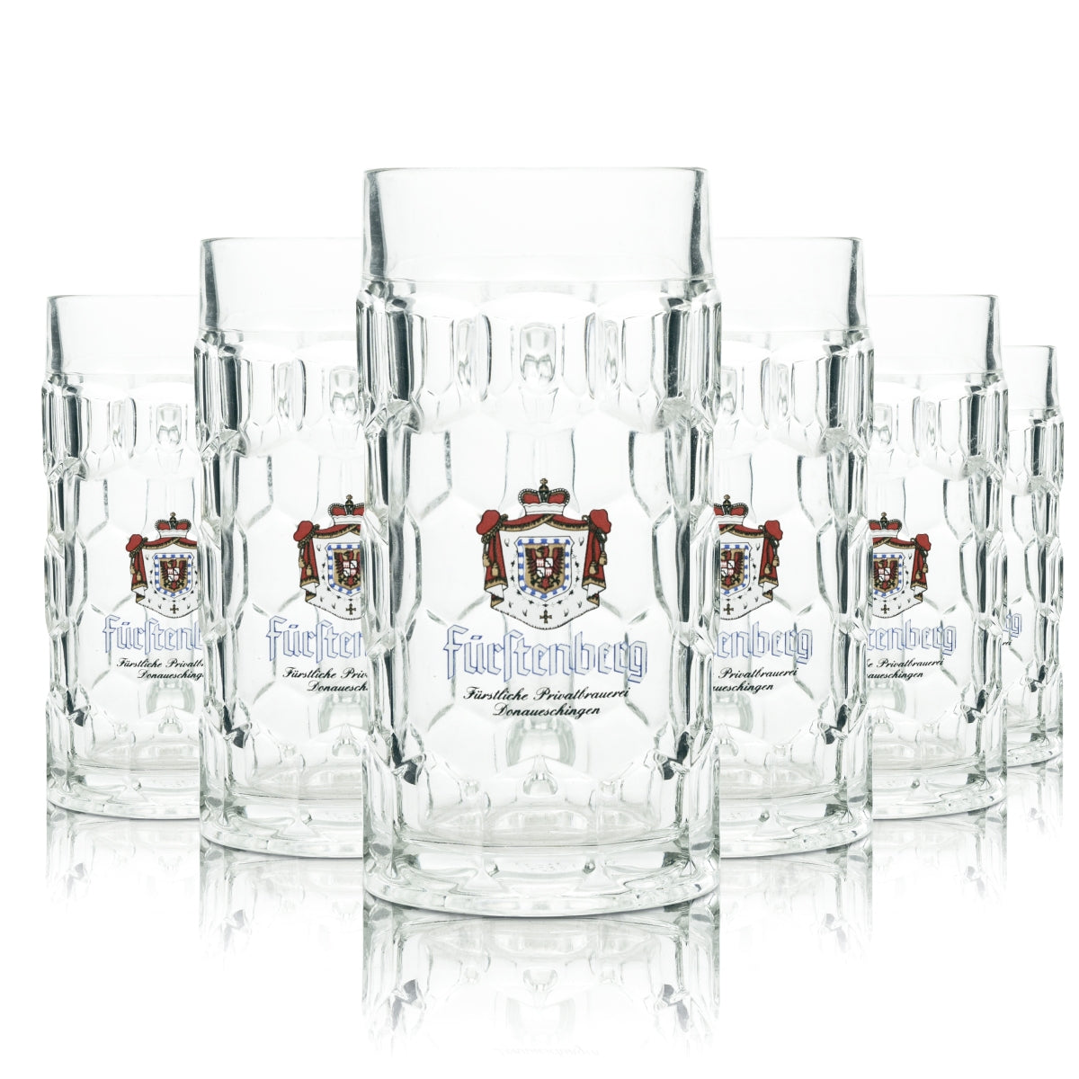 6x szklanka do piwa Fürstenberg 0.4l kufel Kronen Seidel Rastal uchwyt szklanki kufle Piwo