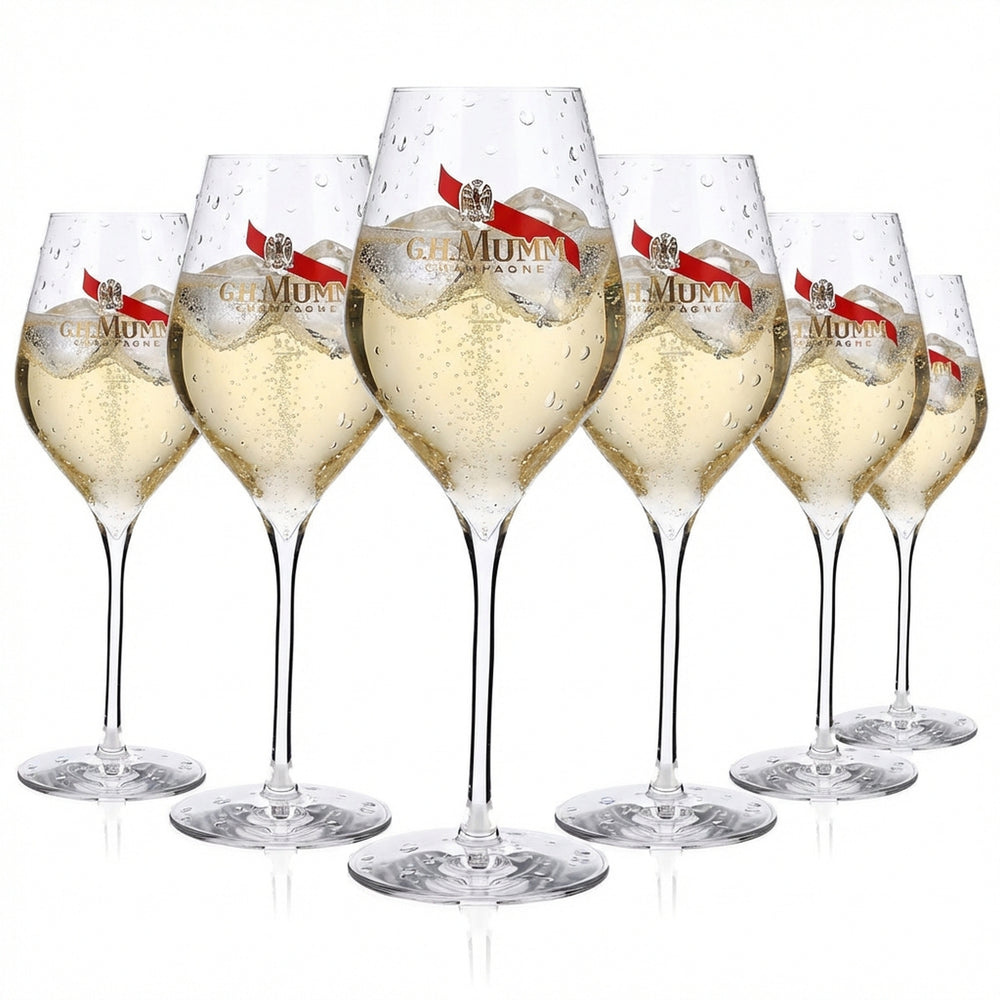 6x G.H. Mumm Szklanka do szampana 0,1 l Flute 32 cl Lehmann Absolus 32
