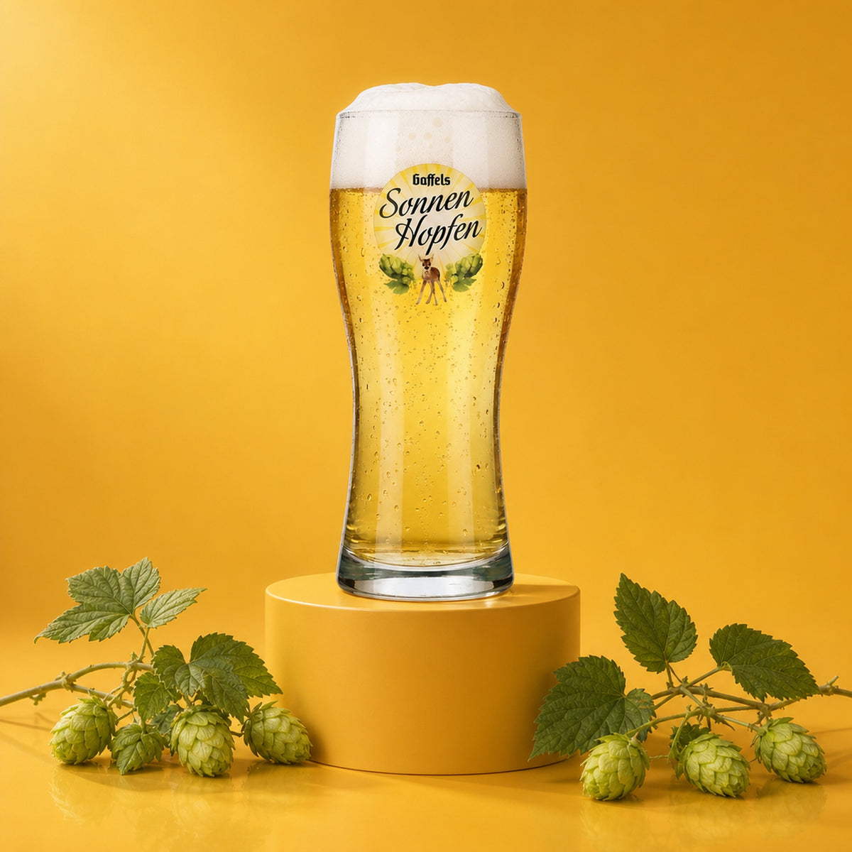 6 szklanek do piwa Gaffel 0,5 l kubek „Sonnenhopfen” Rastal Bavaria