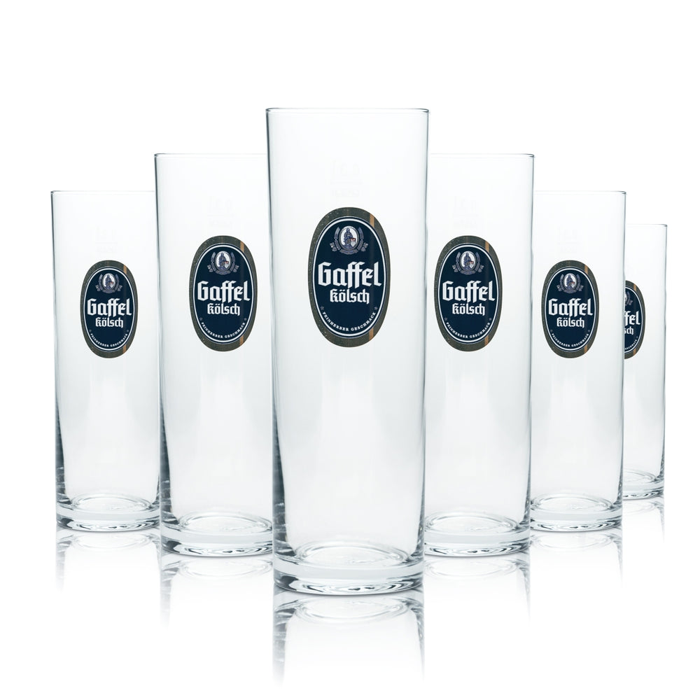 6x Gaffel Kölsch Alt szklanka do piwa 0.3l kufel barowy szklanki Kolonia pub gastro bar