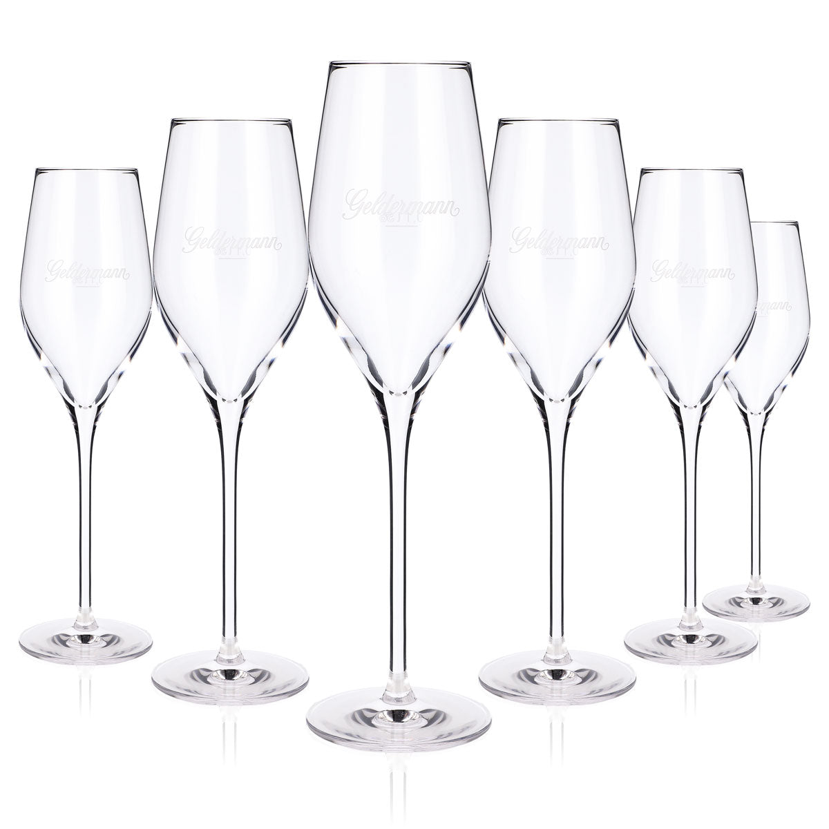 6x kieliszki do szampana Geldermann Kieliszki do szampana Stölzle Flöte Kalibracja na 0,1 l Pojemność 0,265 l Długa nóżka – Widok 5