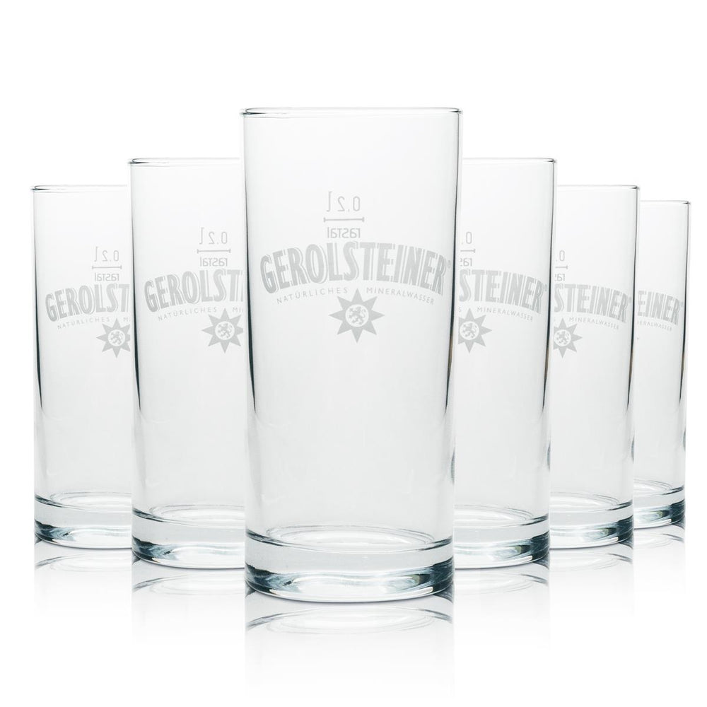 6x Gerolsteiner szklanka do wody 0,2l tumbler Rastal