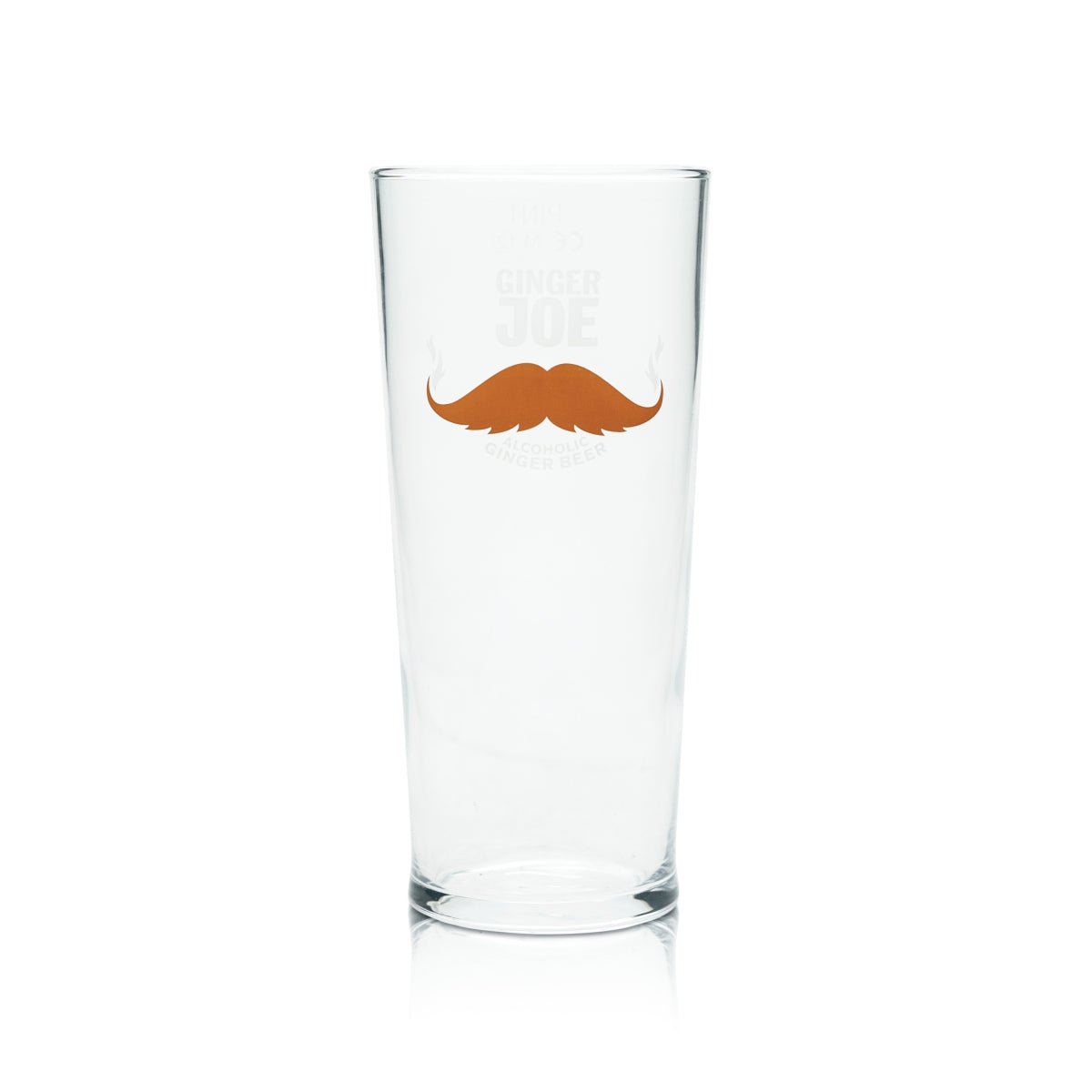 6x Ginger Joe Beer Glass 0,5l PINT Mug Mustache English Willi Glasses Beer – Widok 2