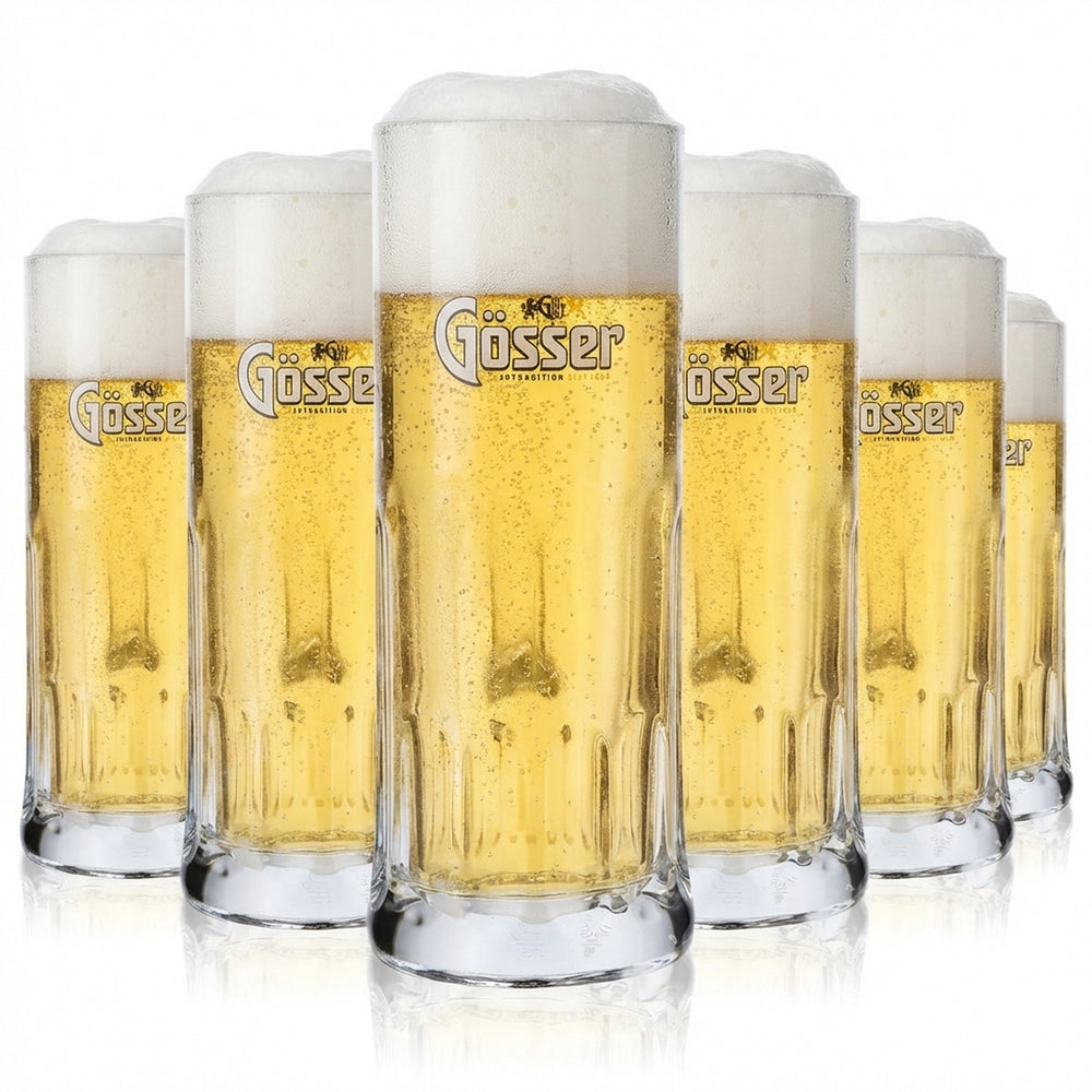 6x szklanka do piwa Gösser 0,5 l Szklanki do piwa Kufel Kufel do piwa Szklanka do piwa Kufel Salzburg