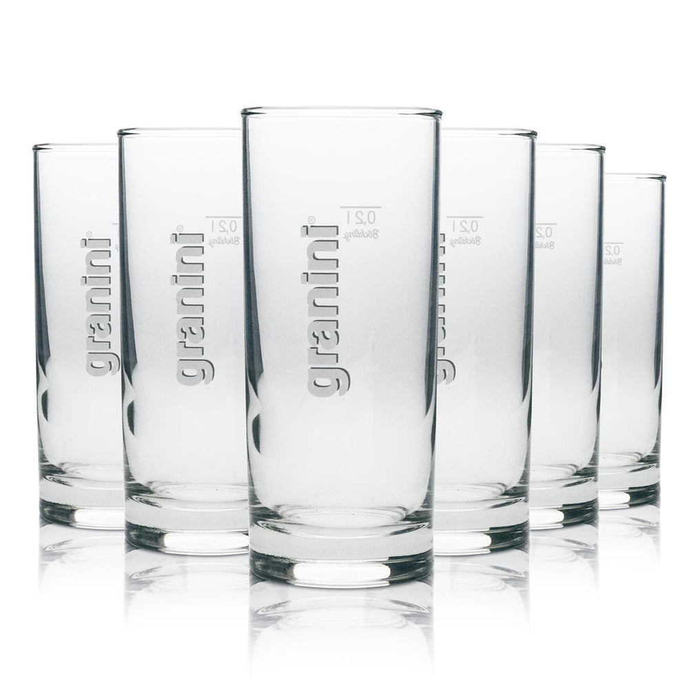 6x szklanek koktajlowych Granini long drink 0,2l okrągłych