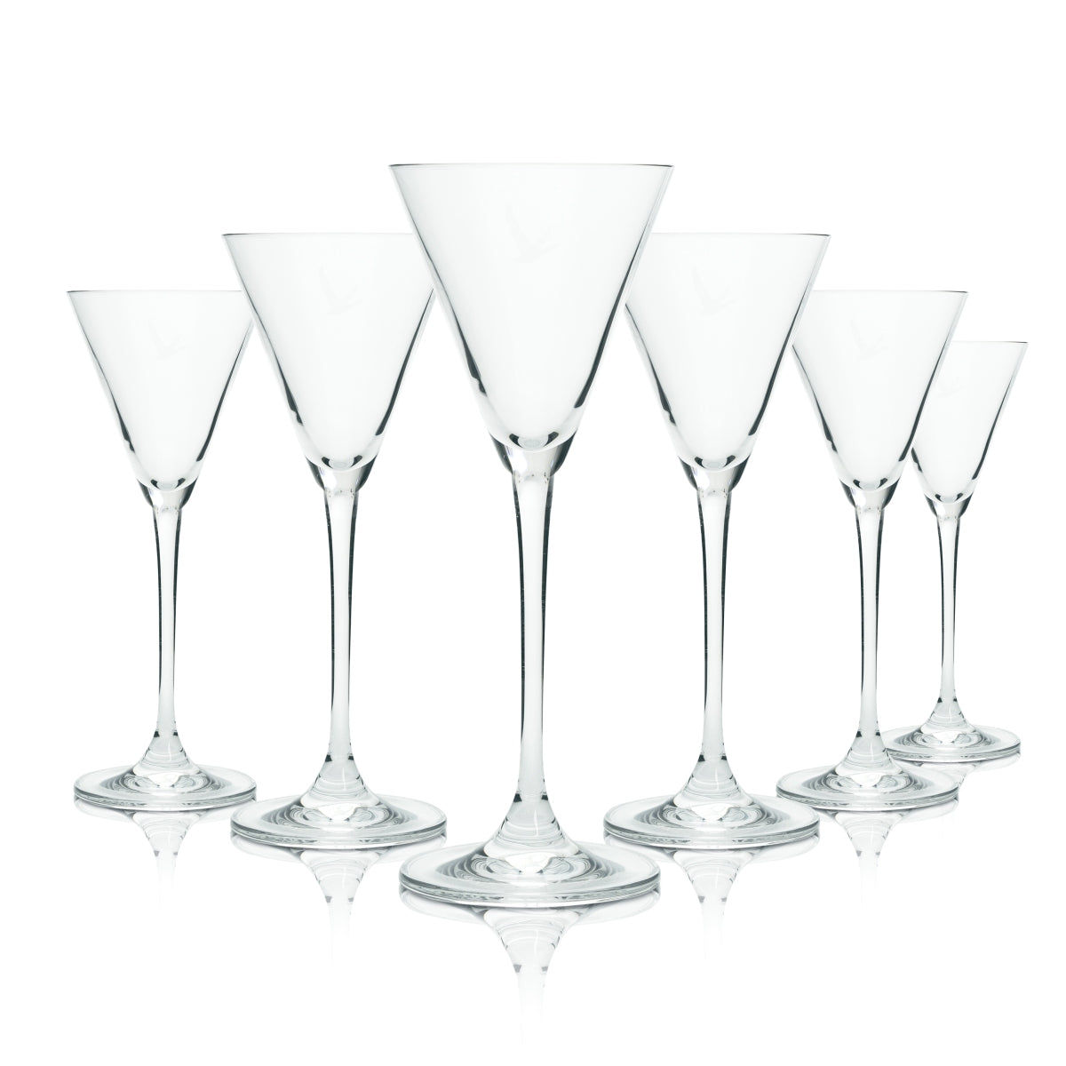 6x szklanka Grey Goose 0,1 l kielich z nóżką kieliszki do martini Grand Fizz Martini