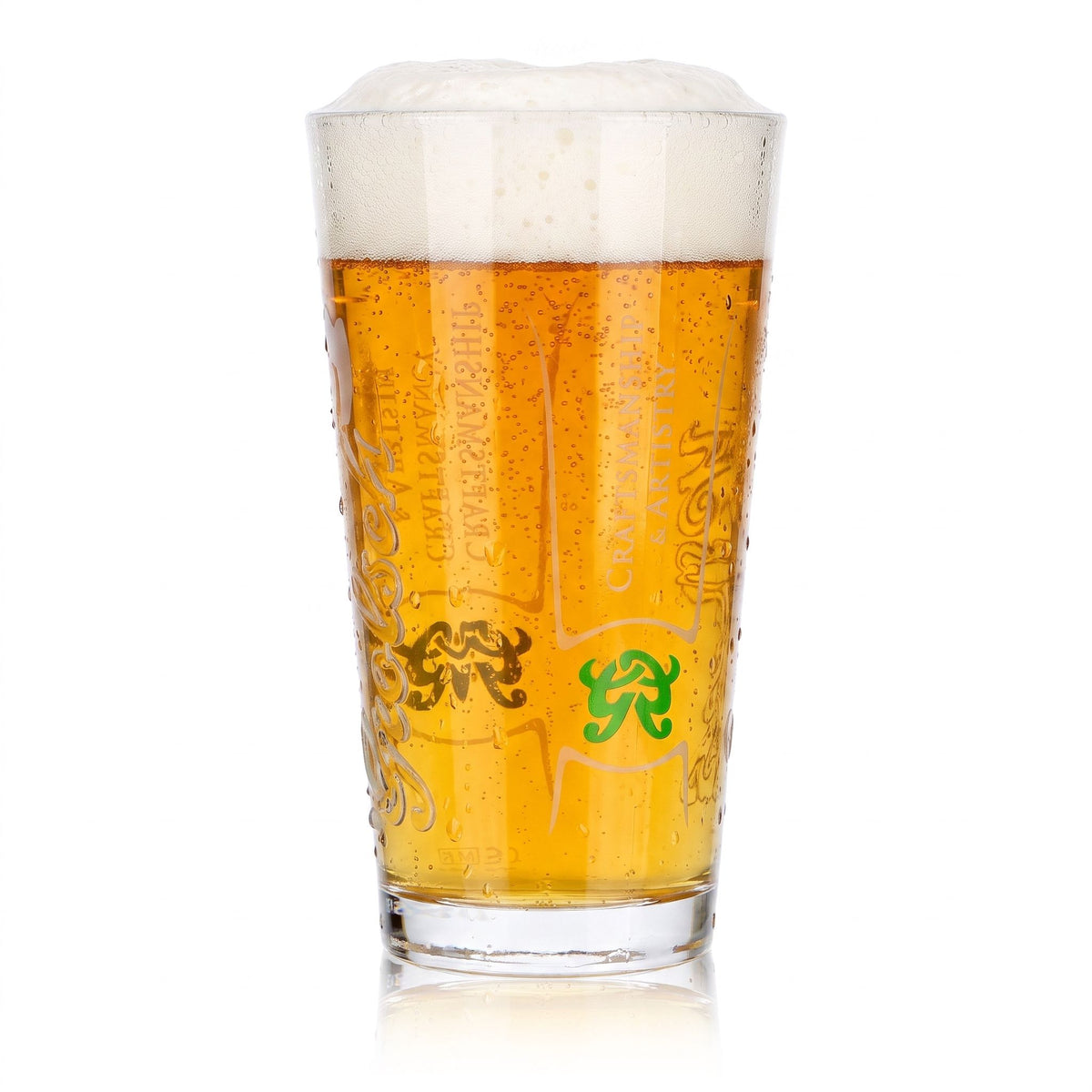 6 szklanek do piwa Grolsch o pojemności 0,25 l z reliefowym logo „Craftmanship & Artistry” – Widok 2