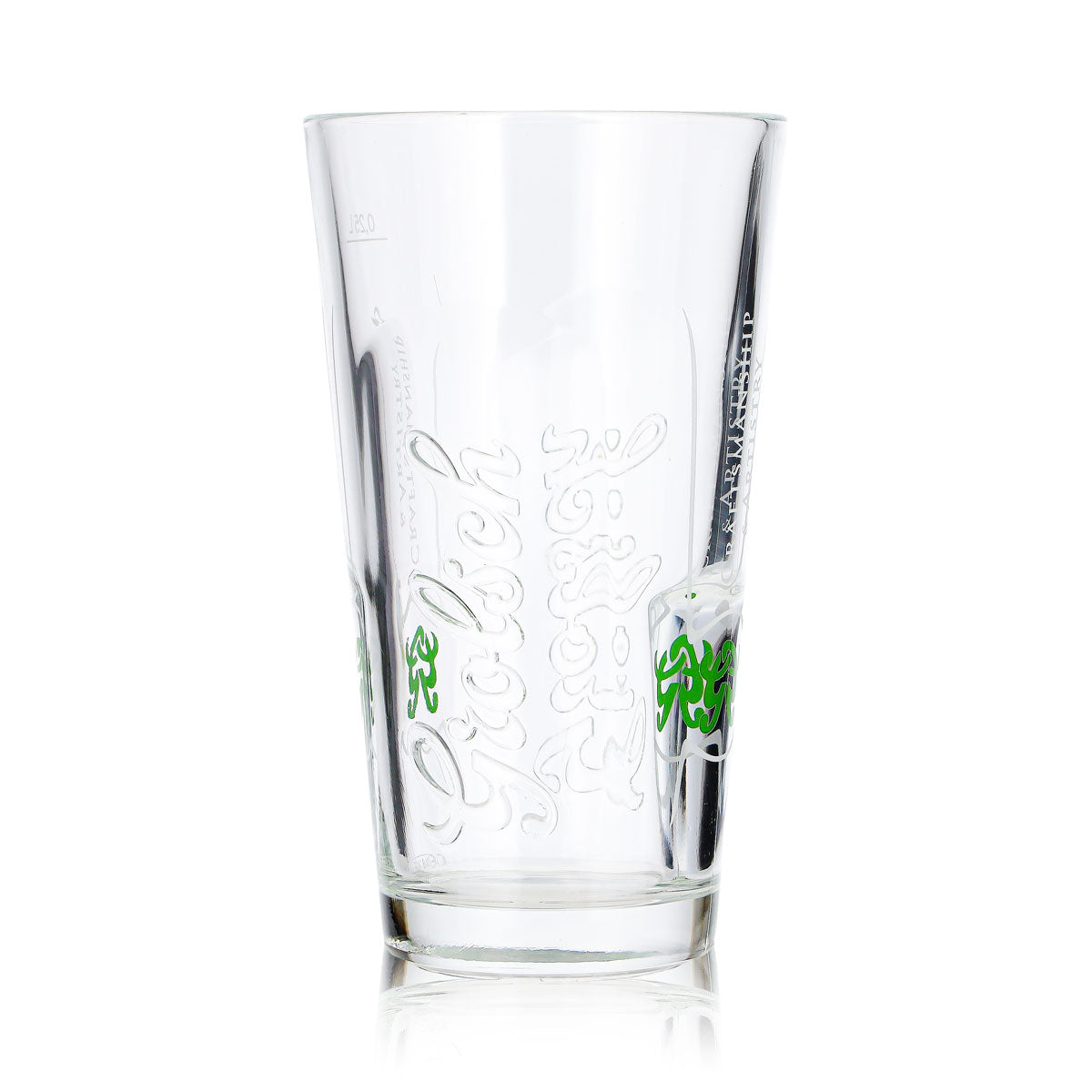 6 szklanek do piwa Grolsch o pojemności 0,25 l z reliefowym logo „Craftmanship & Artistry” – Widok 4