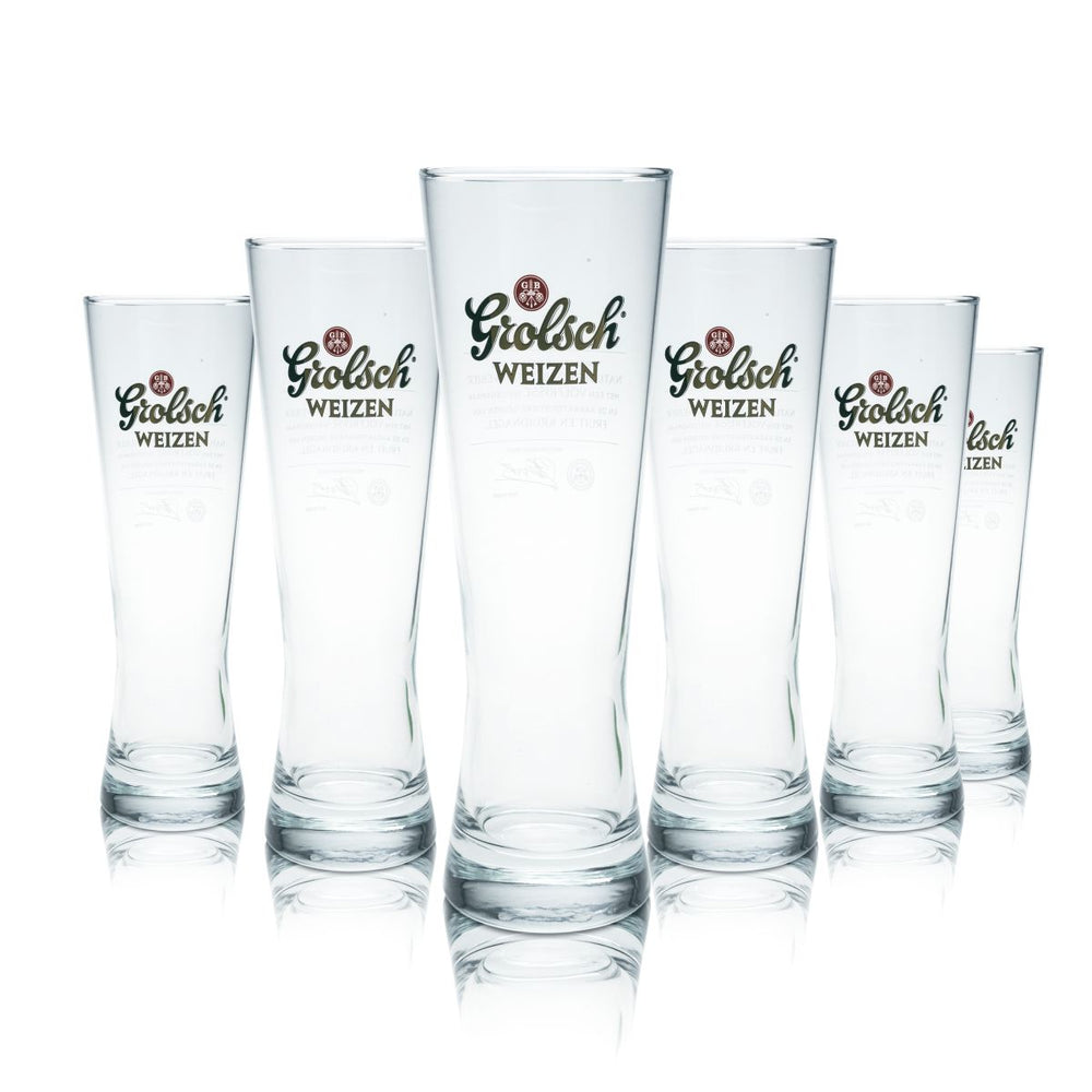 6x szklanka do piwa Grolsch 0,5 l Szklanka do piwa pszenicznego Szklanki do piwa pszenicznego Zestaw szklanek Browar Gastronomia