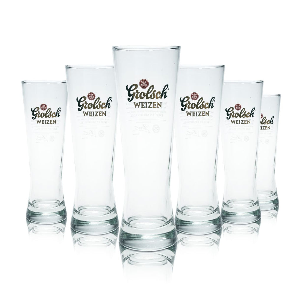 6x szklanka do piwa pszenicznego Grolsch 0.3l zestaw szklanek do piwa Hefeweizen szklanki browarnicze