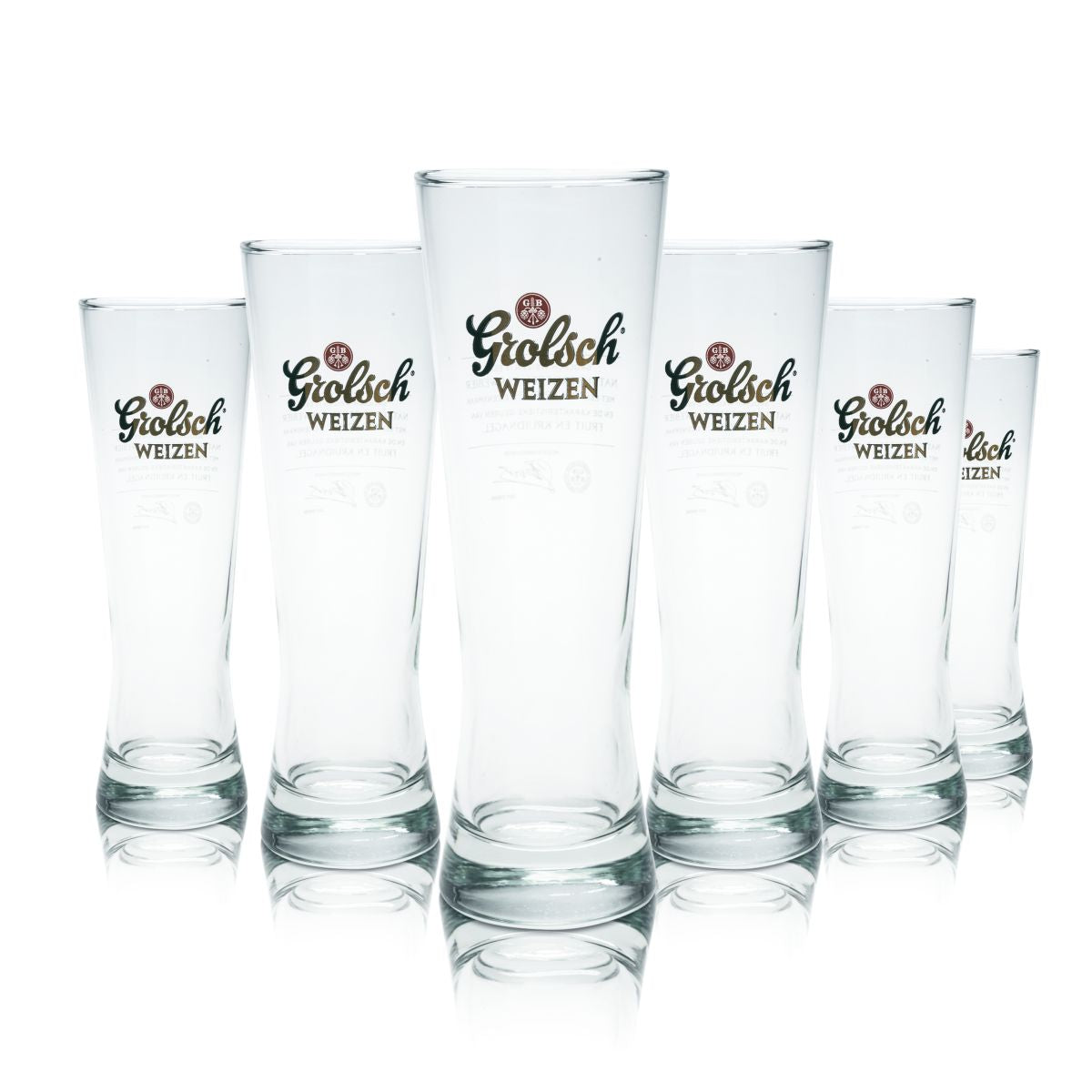 6x szklanka do piwa pszenicznego Grolsch 0.3l zestaw szklanek do piwa Hefeweizen szklanki browarnicze