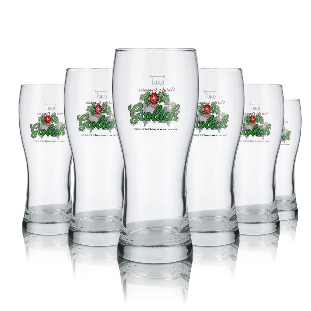 6x szklanka Grolsch 0,4 l Szklanki do piwa Festiwal Festiwal Europejczyków Puchar