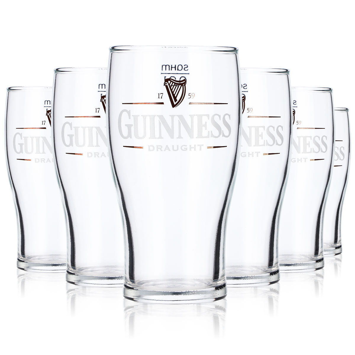 6x Guinness Piwo Szklanka do piwa Szklanki do piwa Szklanka Tulip 0,2 l stare logo – Widok 4