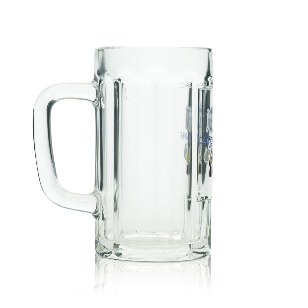 6x Hacker Pschorr Szklanka do piwa 0,25l Kufel Staufeneck Sahm Seidel Szklanki Tankard Beer – Widok 3