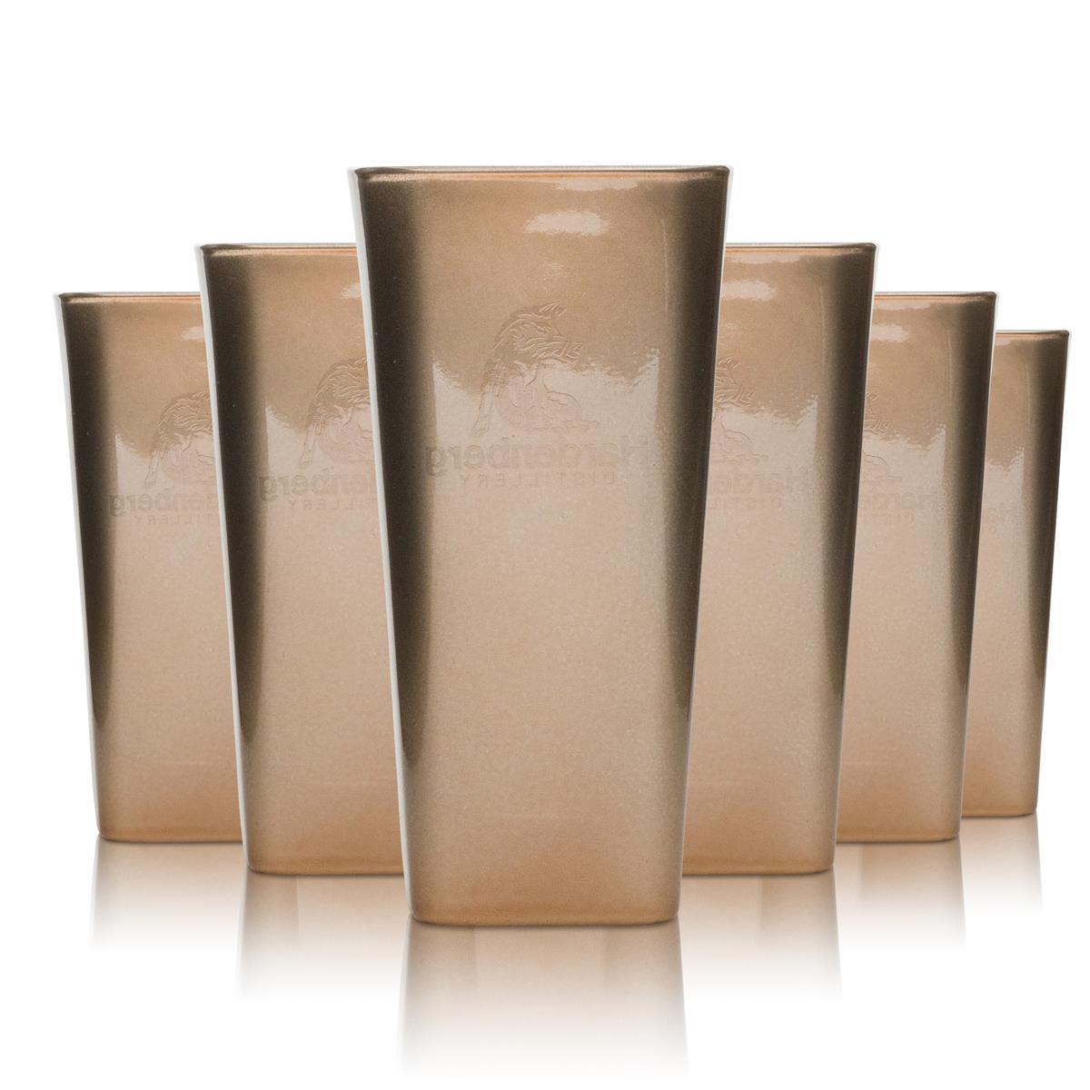 6x Hardenberg shot glass long drink bronze 32cl