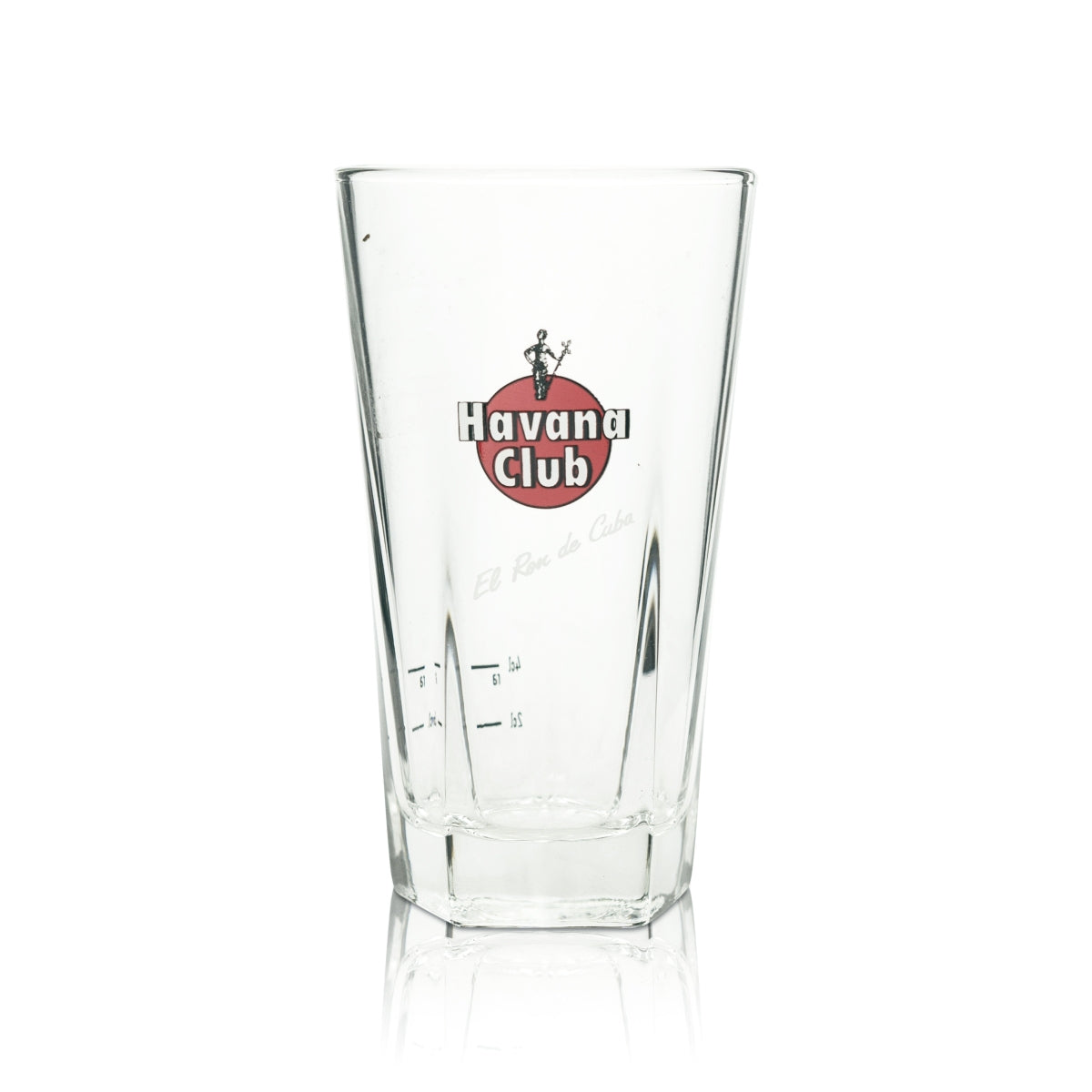 6x Havana Club Rum Glass 0.34l Kieliszek do koktajli Polygon Bottom Longdrink Glasses – Widok 2