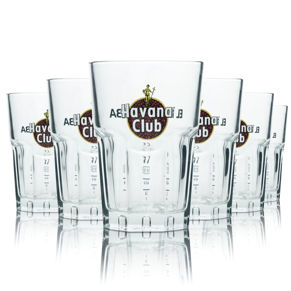 zestaw 6 szklanek Havana Tiger Glass 0,34 l z limitowanej edycji specjalnej Longdrink Tumbler w kolorze czerwonym
