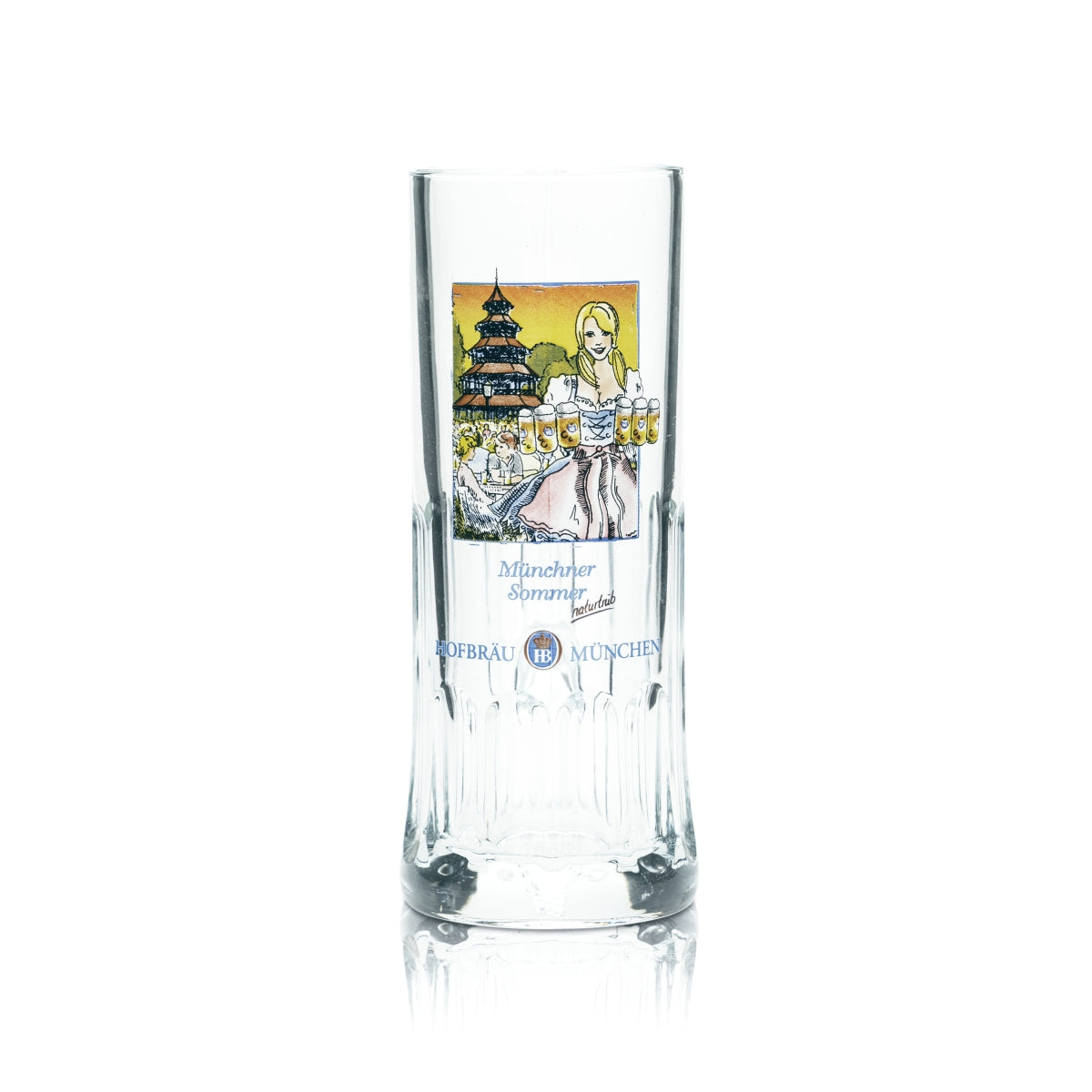 6x HB Munich Beer Glass 0.3l Tankard Seidel Glasses Naturtrüb Brewery Bayer – Widok 2