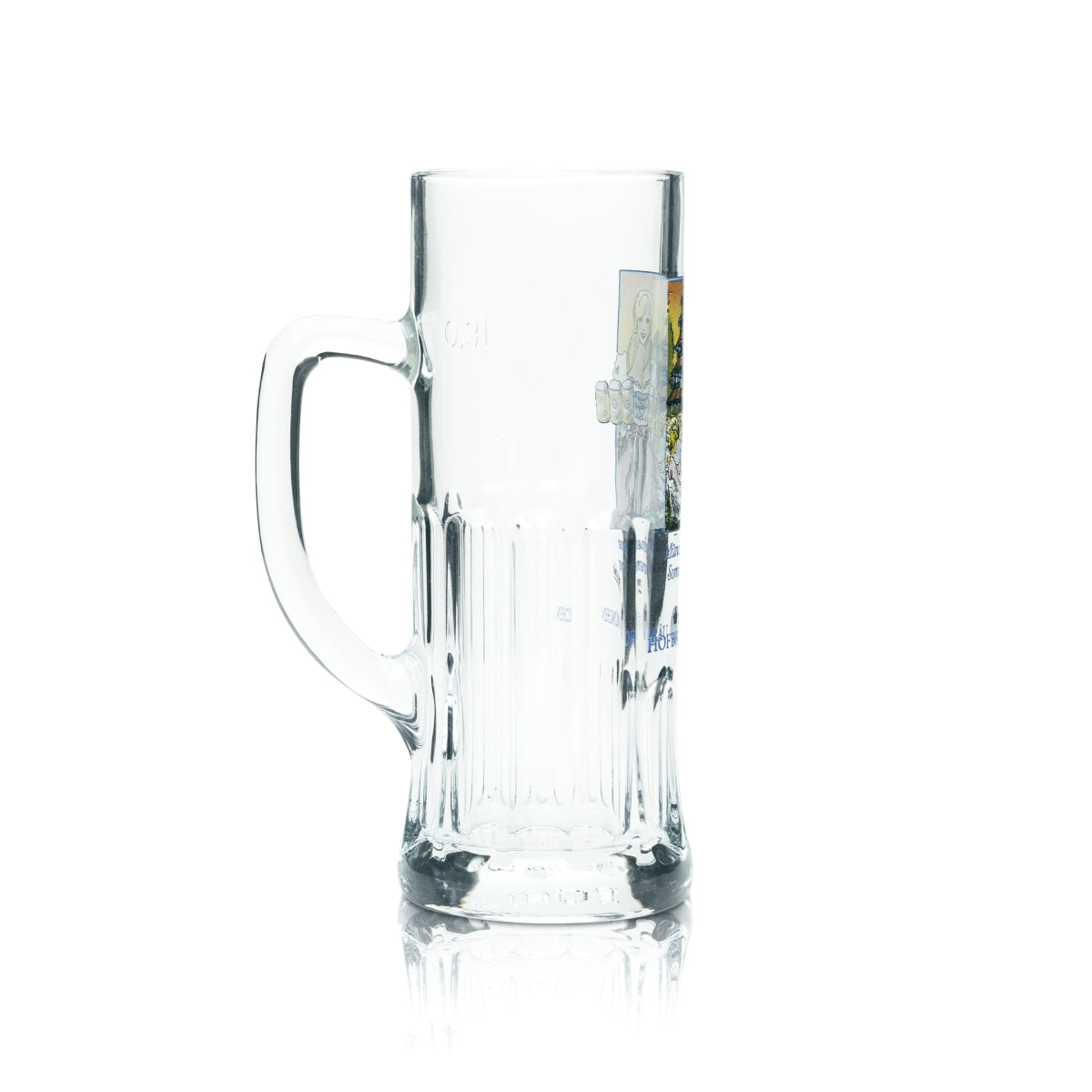 6x HB Munich Beer Glass 0.3l Tankard Seidel Glasses Naturtrüb Brewery Bayer – Widok 4