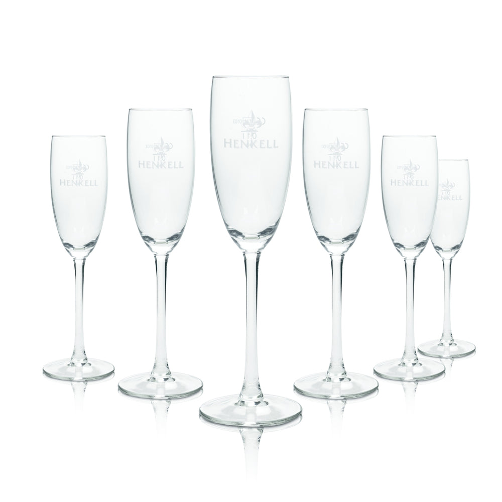 6x kieliszki do szampana Henkell 0,1 l kieliszki na nóżce dębowe kieliszki gastronomiczne kieliszki tulipanowe kieliszki do prosecco kieliszki barowe