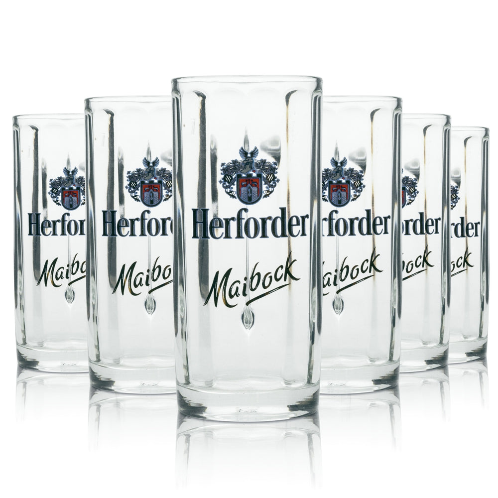 6x kufel do piwa Herforder Maibock 0,2 l Sahm
