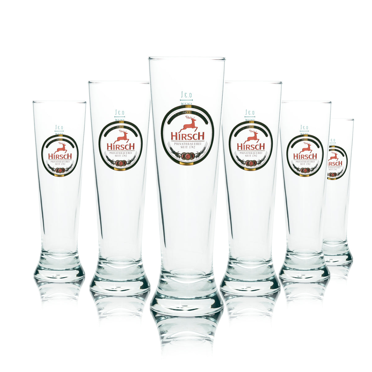 6x Hirsch Bräu szklanka do piwa 0,3l kieliszek Rastal tulipan szklanki Willi kufel browar – Widok 4